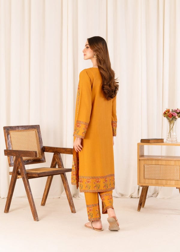 ORANGE KURTA SET STITCHED FOR GIRLS
