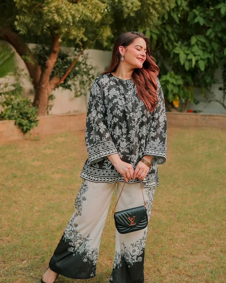 DILRUBA DIGITAL PRINTED 2 pieces stitched