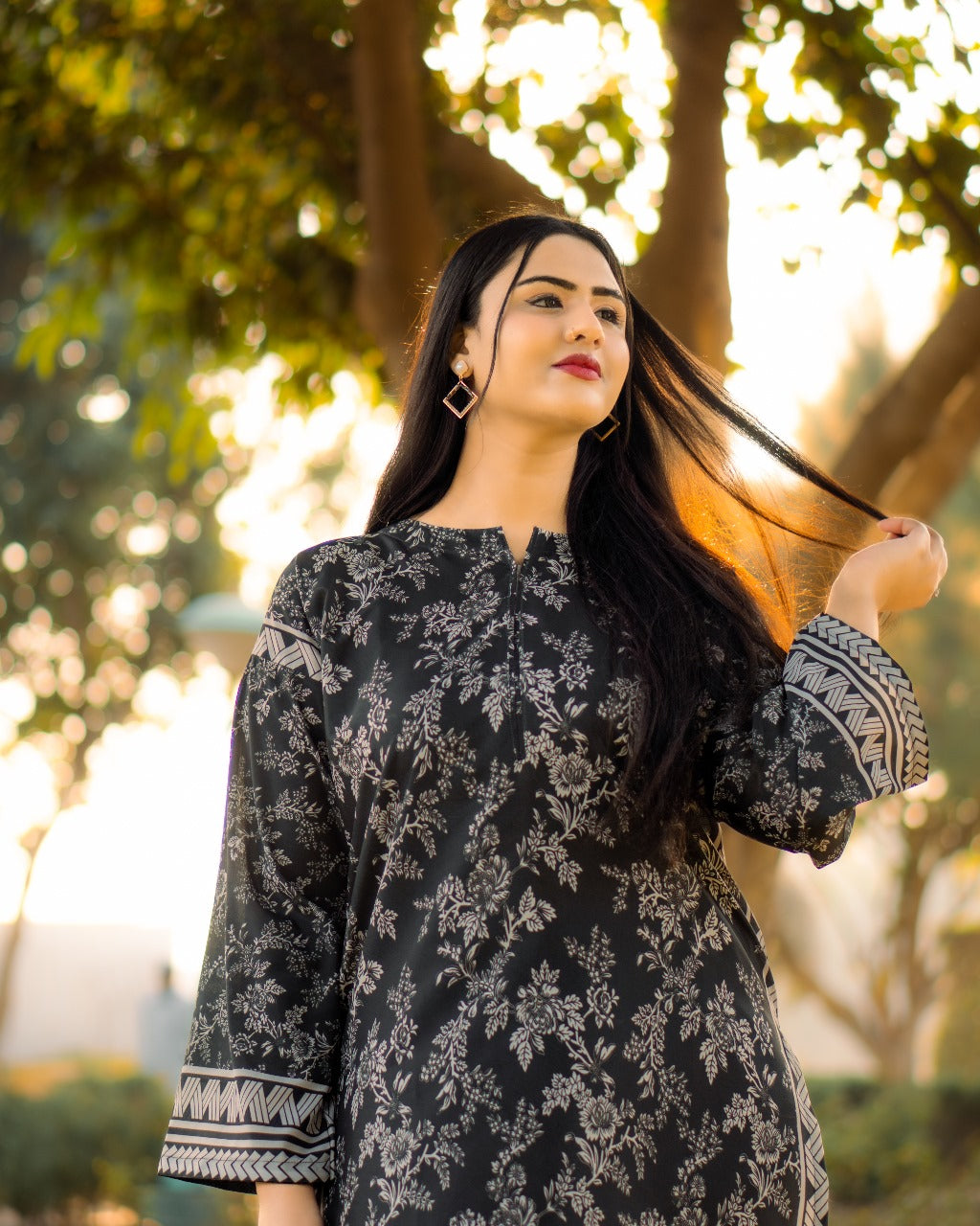 DILRUBA DIGITAL PRINTED 2 pieces stitched