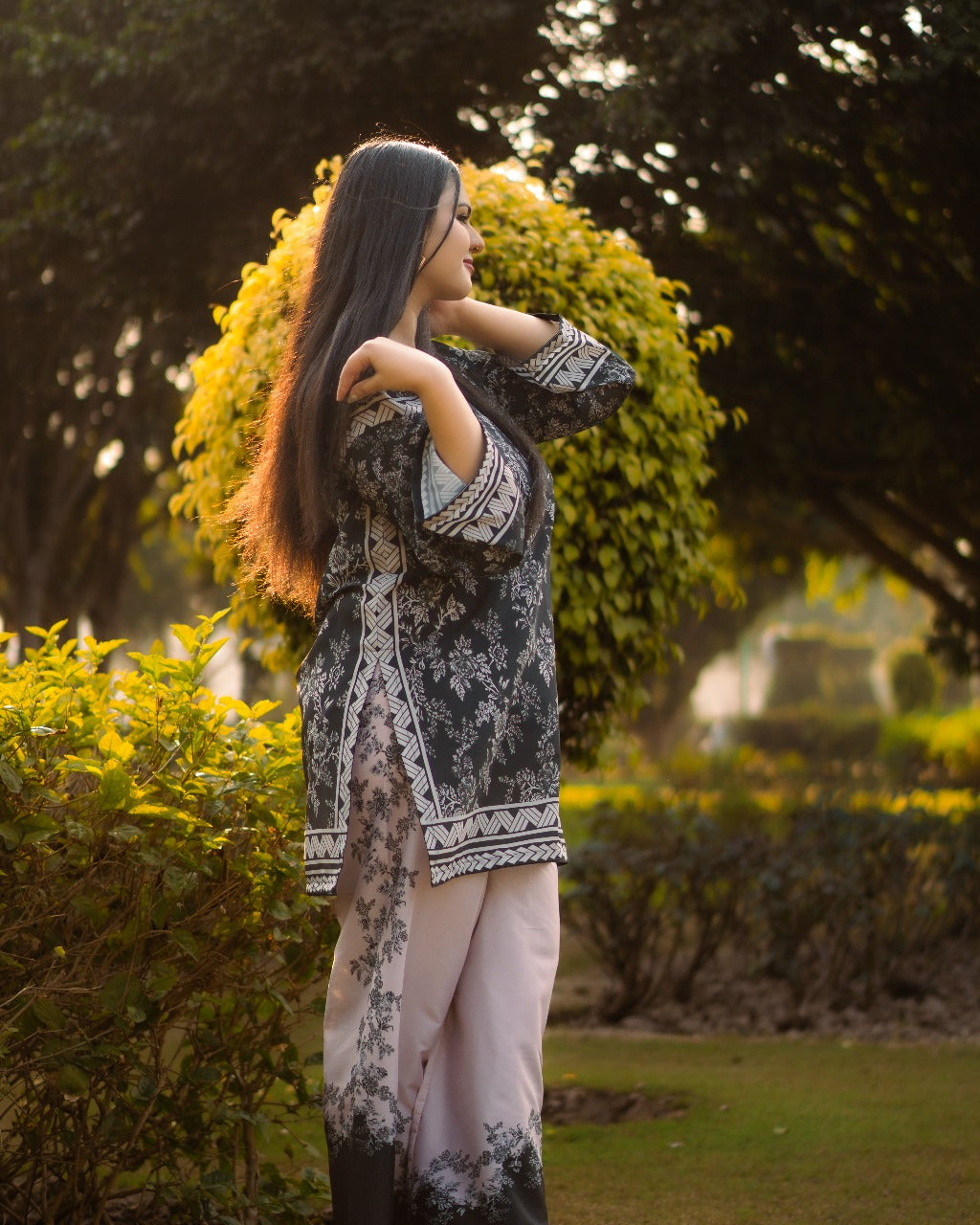 DILRUBA DIGITAL PRINTED 2 pieces stitched