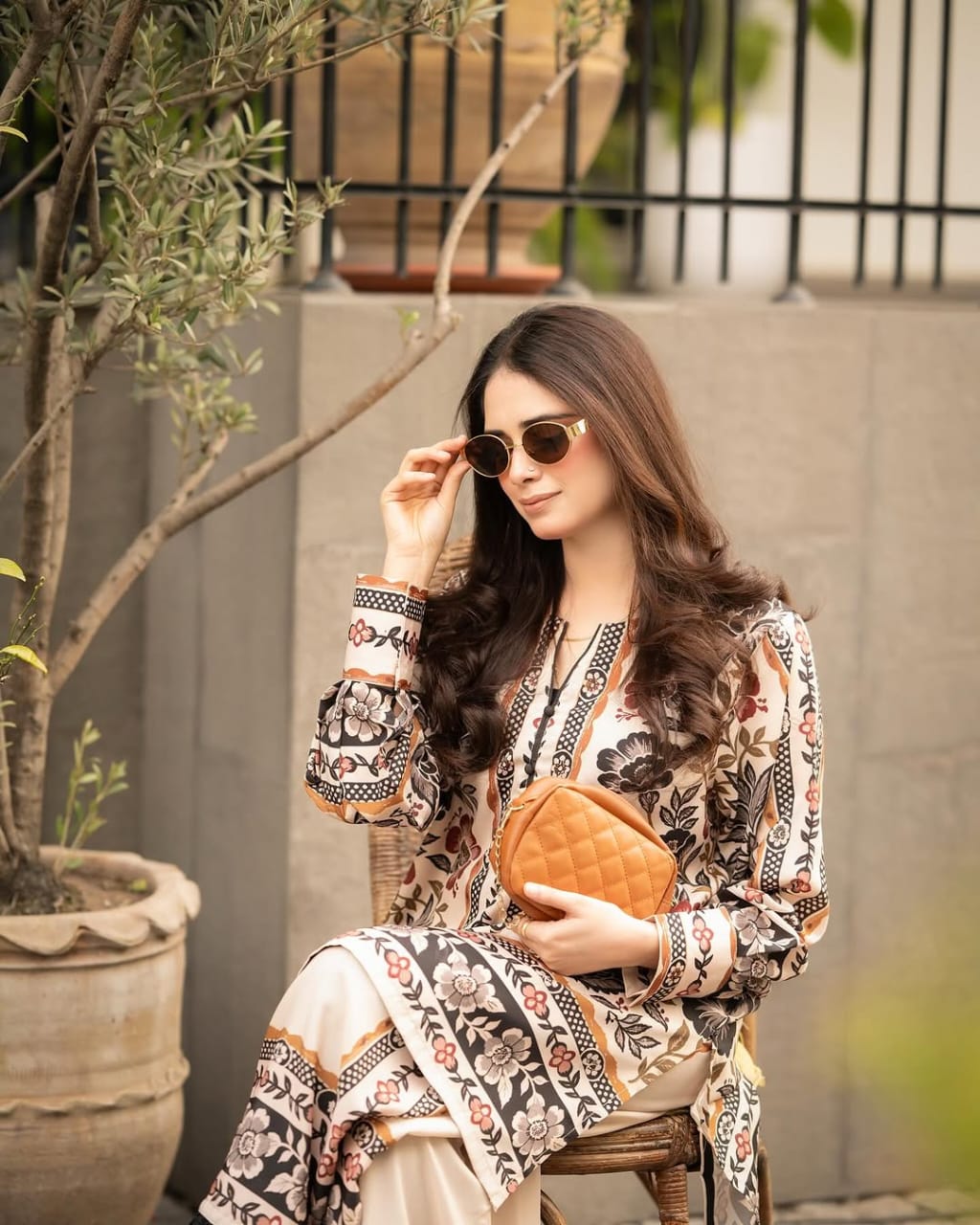 MINAAL PLAZO DIGITAL PRINTED 2Pc Stitched for Girls