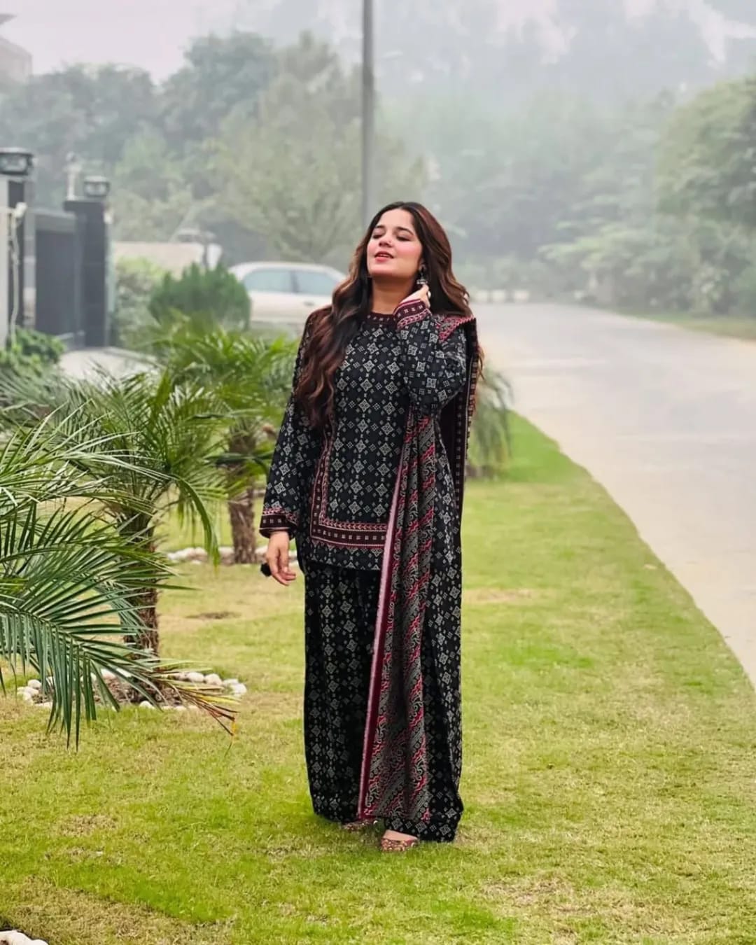 DIGITAL PRINT AJRAK CHUNRI STITCHED 03 PIECES