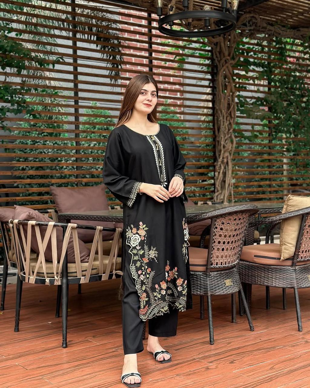 LIA LAWN EMB 2PC stitched for girls