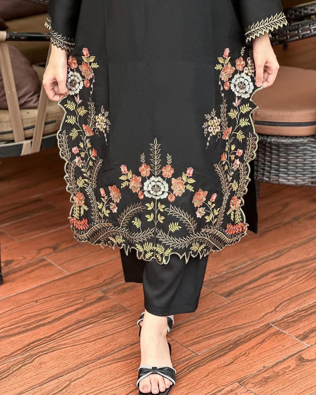 LIA LAWN EMB 2PC stitched for girls
