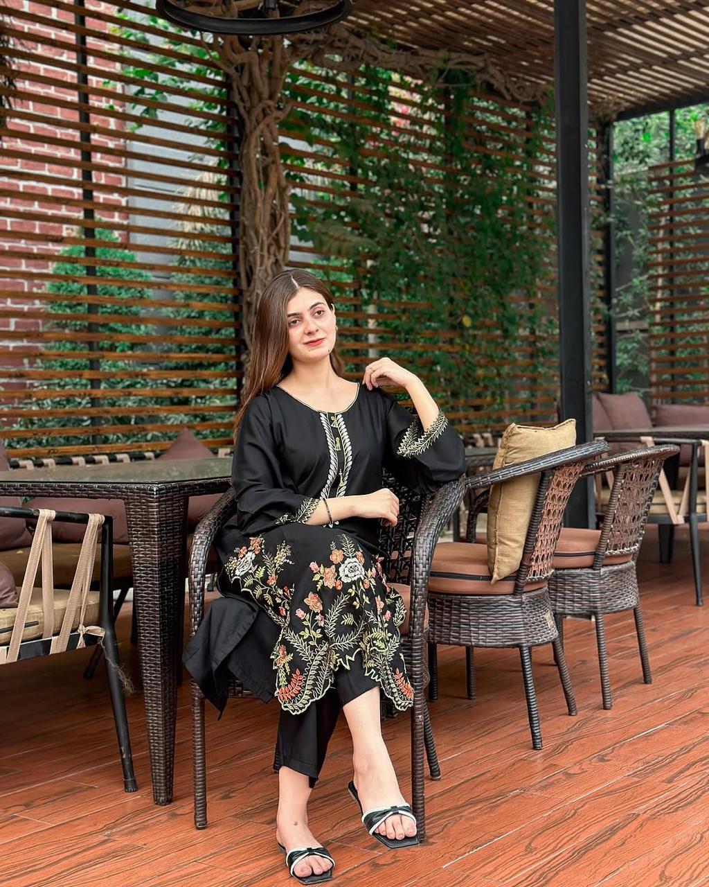 LIA LAWN EMB 2PC stitched for girls