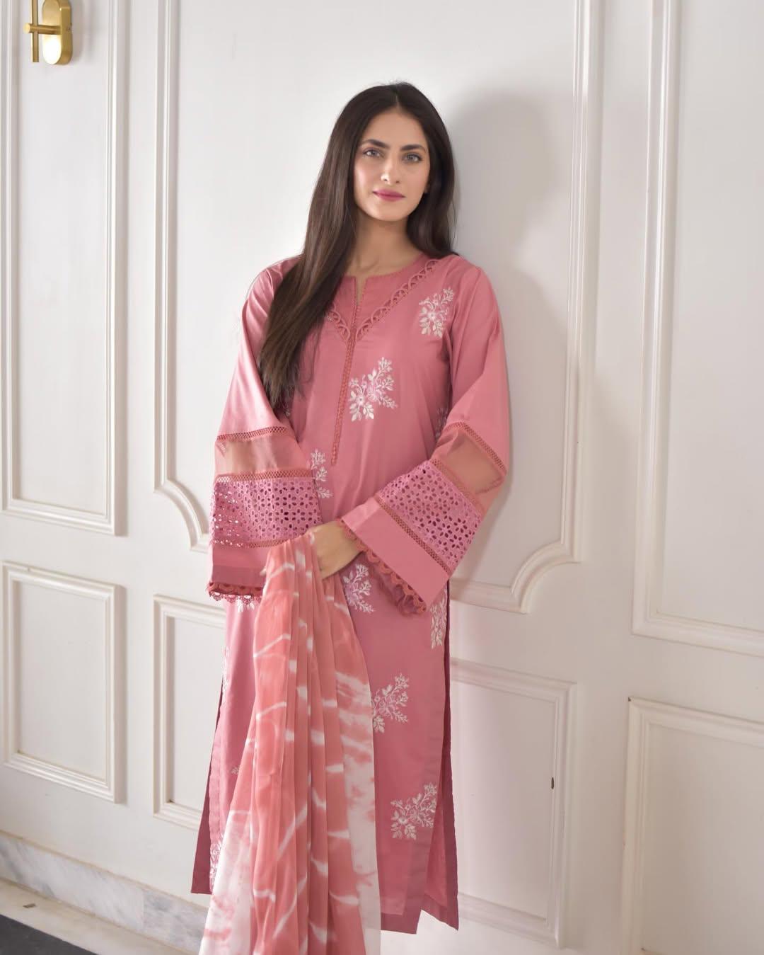 HORIYA EMB CO-ORD SET  STITCHED FOR GIRLS