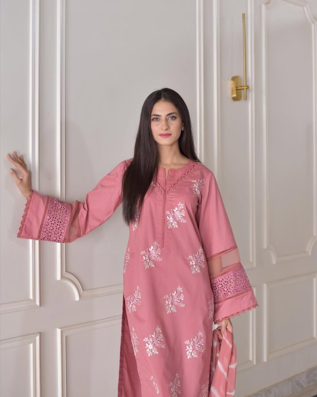 HORIYA EMB CO-ORD SET  STITCHED FOR GIRLS
