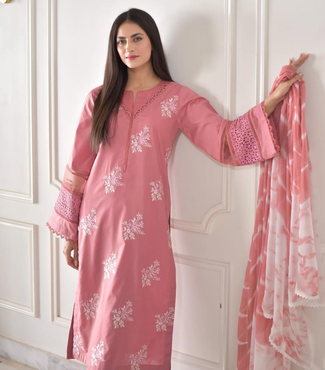 HORIYA EMB CO-ORD SET  STITCHED FOR GIRLS