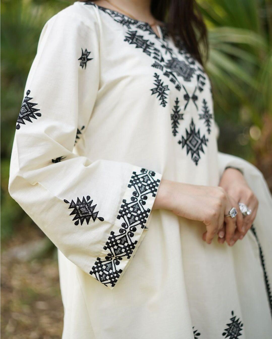 JUNA  LAWN EMB 3PC STITCHED FOR GIRLS