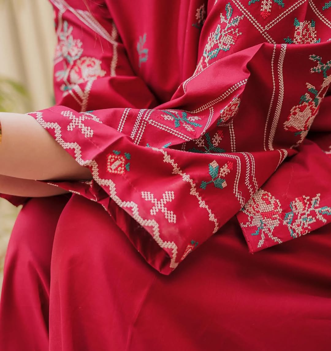 NISHA LAWN EMB CORD SETS ( FARSHI SHALWAR)