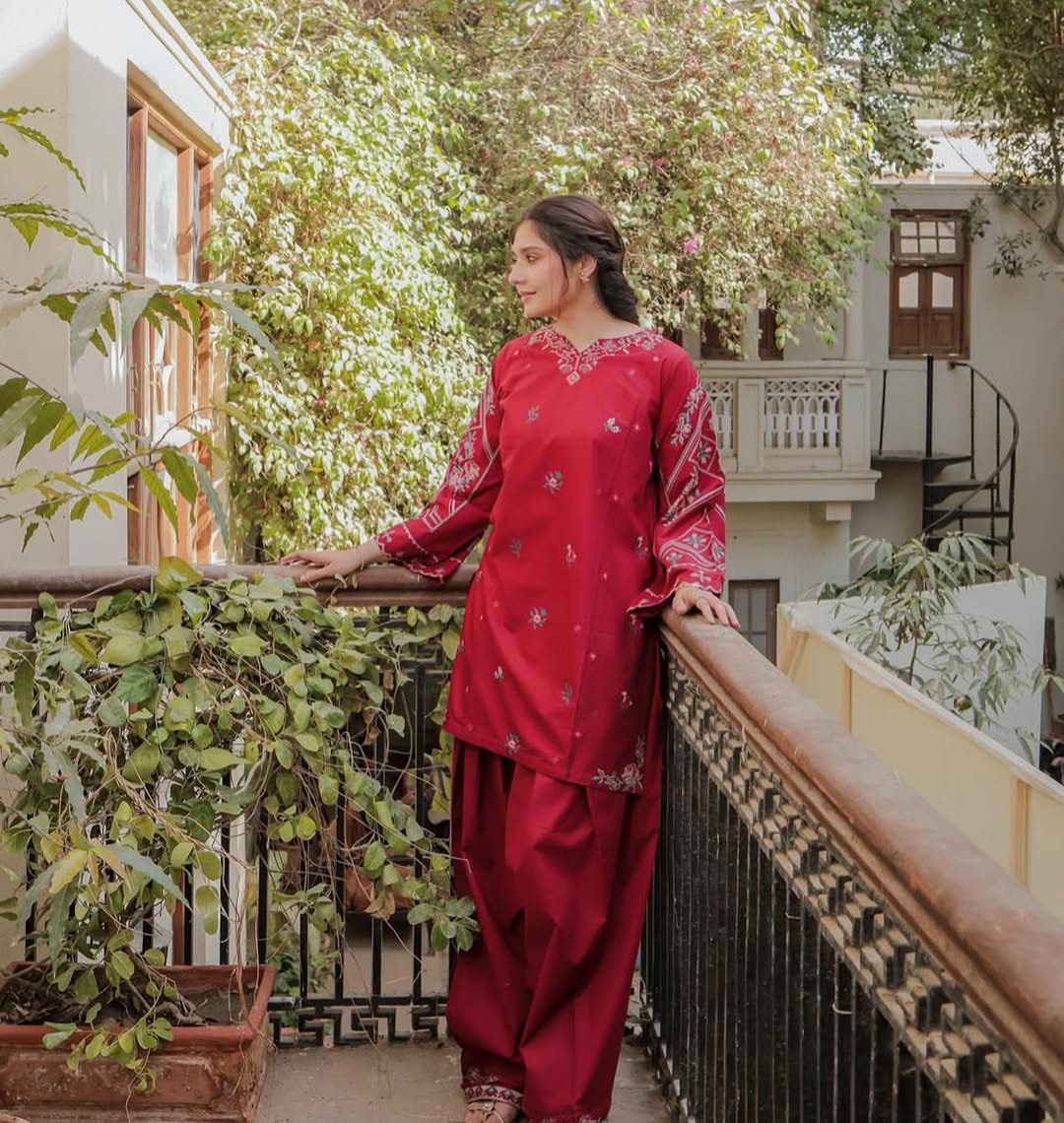 NISHA LAWN EMB CORD SETS ( FARSHI SHALWAR)