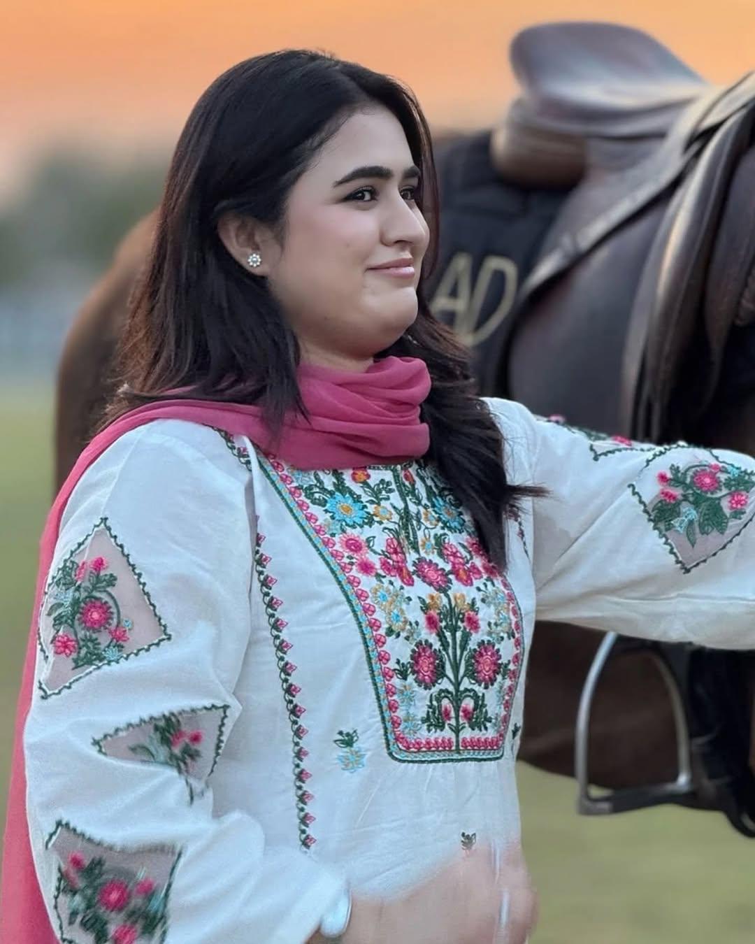 VIOLET LAWN EMB 3PC  STITCHED FOR GIRLS
