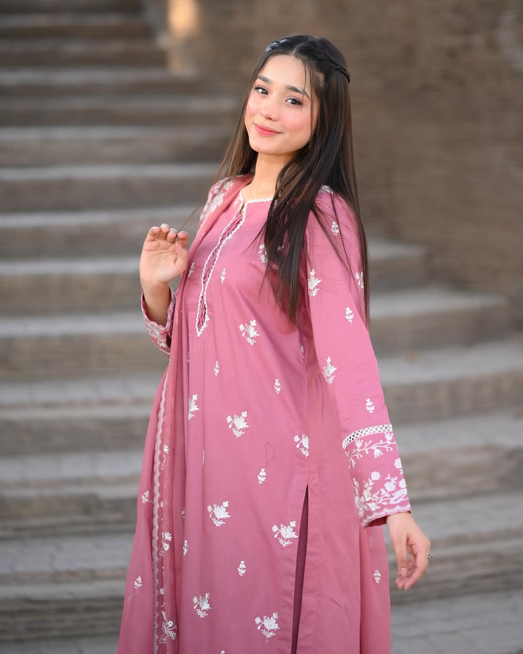 NAZNEEN EMBROIDERY 3PC STITCHED FOR GIRLS