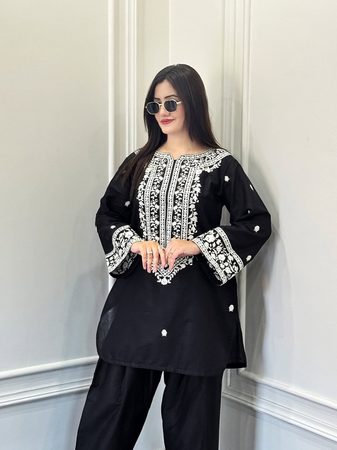 SOFIA Classic Embroidery 2 PIECE STITCHED DRESS FOR GIRLS